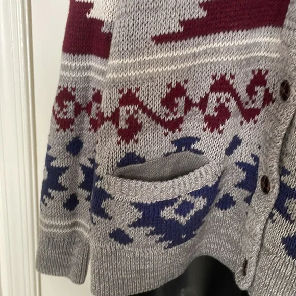 Shawl collar Button-down Sweater - Picture 2 of 11